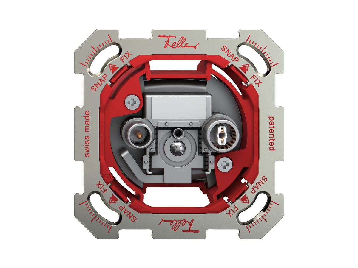 UP-Antennendose TV-R Feller SNAPFIX® Durchgangsdose 15dB