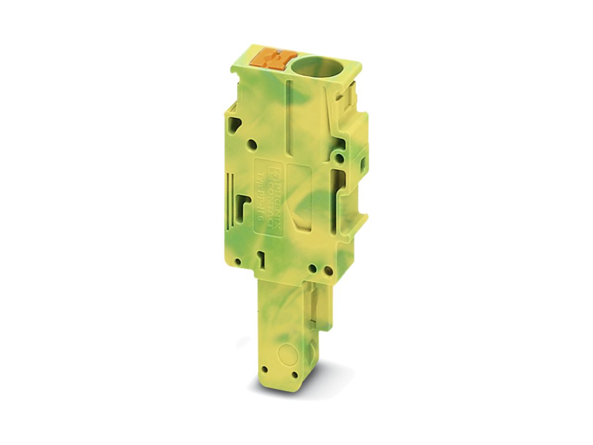 Selbstkonfektionierbarer Stecker Phoenix Contact 1L grün-gelb PP-H 6/1-L