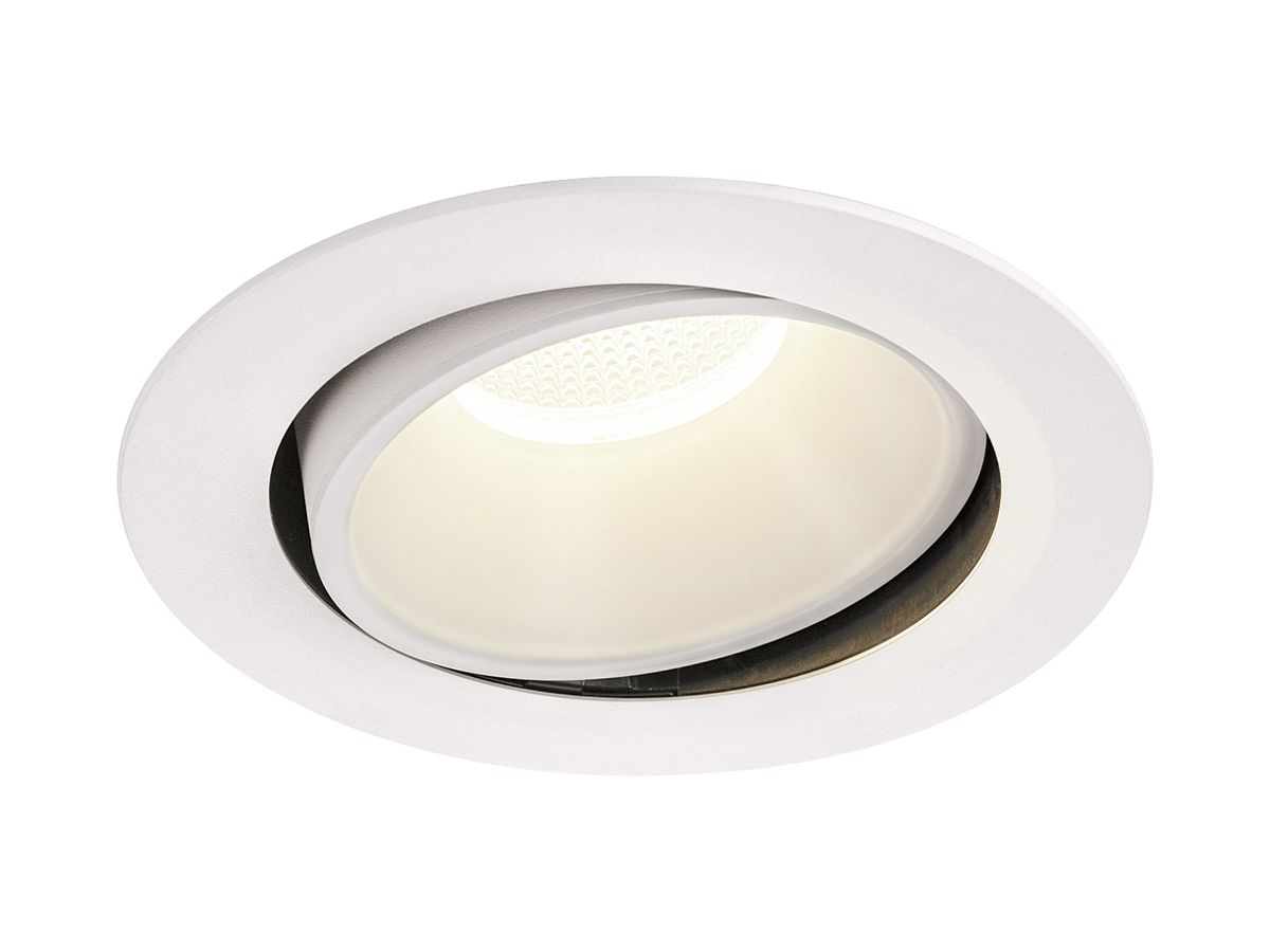 LED-Downlight SLV NUMINOS MOVE XL 37.4W 3800lm 4000K 20° DIM Ø190×118mm ws/ws