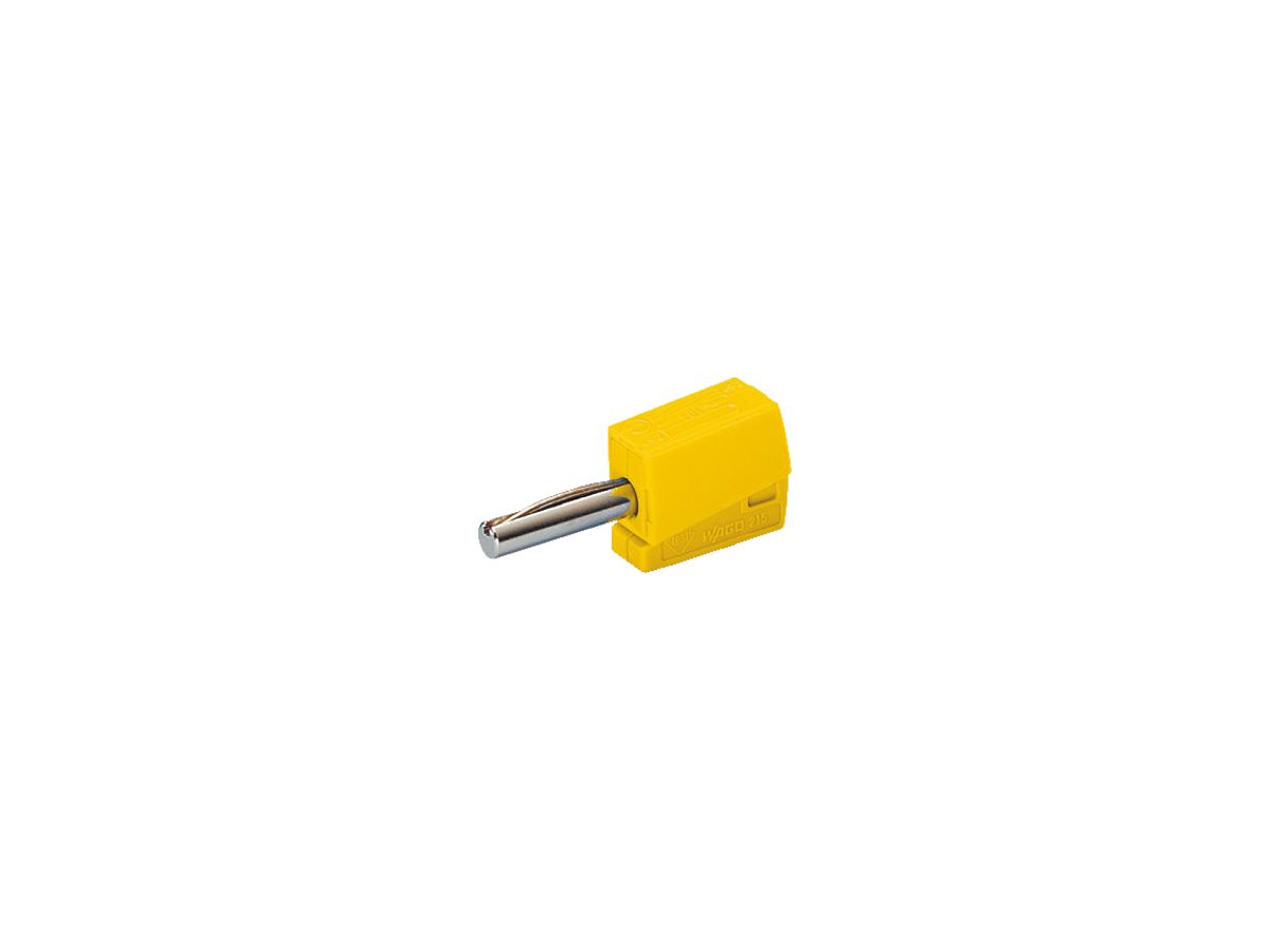 Bananenstecker 4mm WAGO gelb