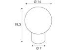 Tischleuchte SLV LITTLE SUN G9 1×0…3.6W Kupfer