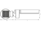 LED-Laterne LDV ENDURA STYLE Solar Sensor Wall Circle, 6W schwarz
