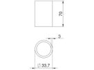 Distanzhülse BET DHI 070 33.7×70×3mm tauchfeuerverzinkt