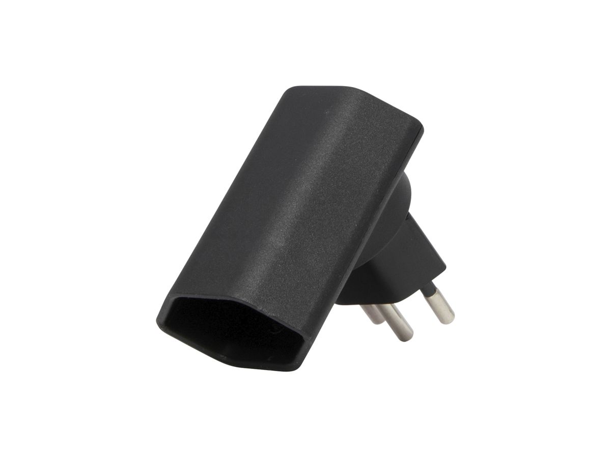 Dreh-Winkeladapter cleverLINE T12/T13 300° 10A 230V IP20 schwarz