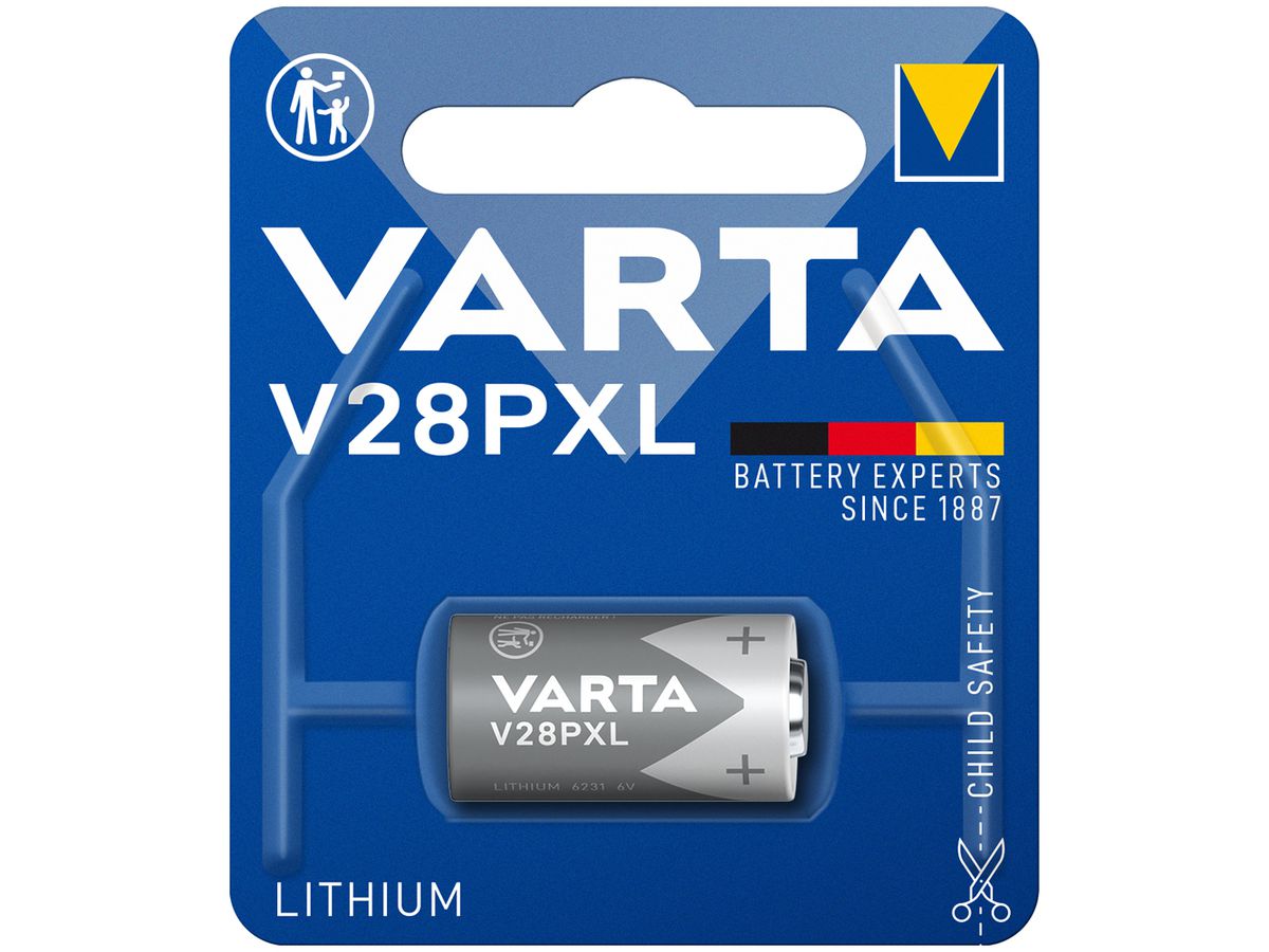 Batterie Lithium VARTA Electronics V28PXL, 6V Blister à 1 Stück