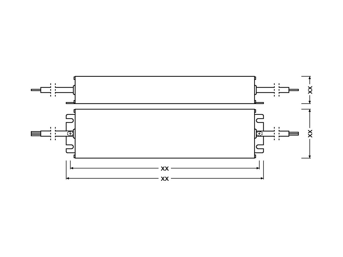 LED-Konverter OT 250/220…240/24 P 250W 24VDC 265×68×40mm IP66