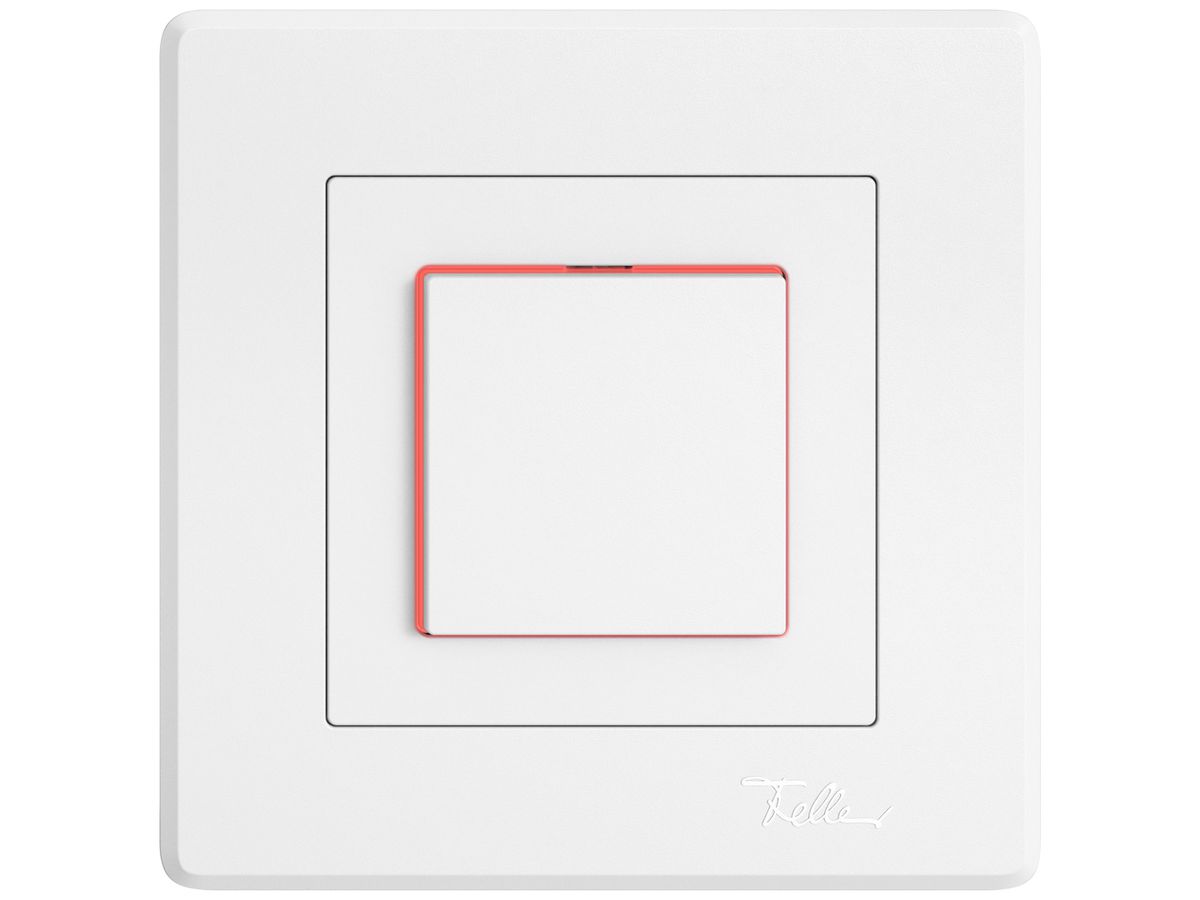 UP-Leuchtdruckschalter EDIZIO.liv SNAPFIX® 3/1L Seitenlinse LS rot ws