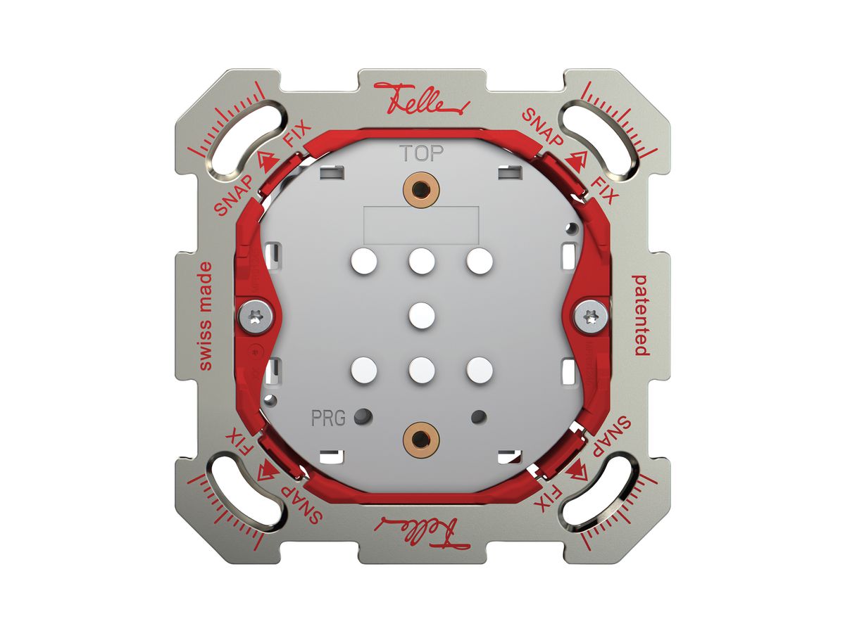 UP-KNX-Taster RGB Feller SNAPFIX® Temperaturfüh.o.LED 1×Taste 1-Tbed.