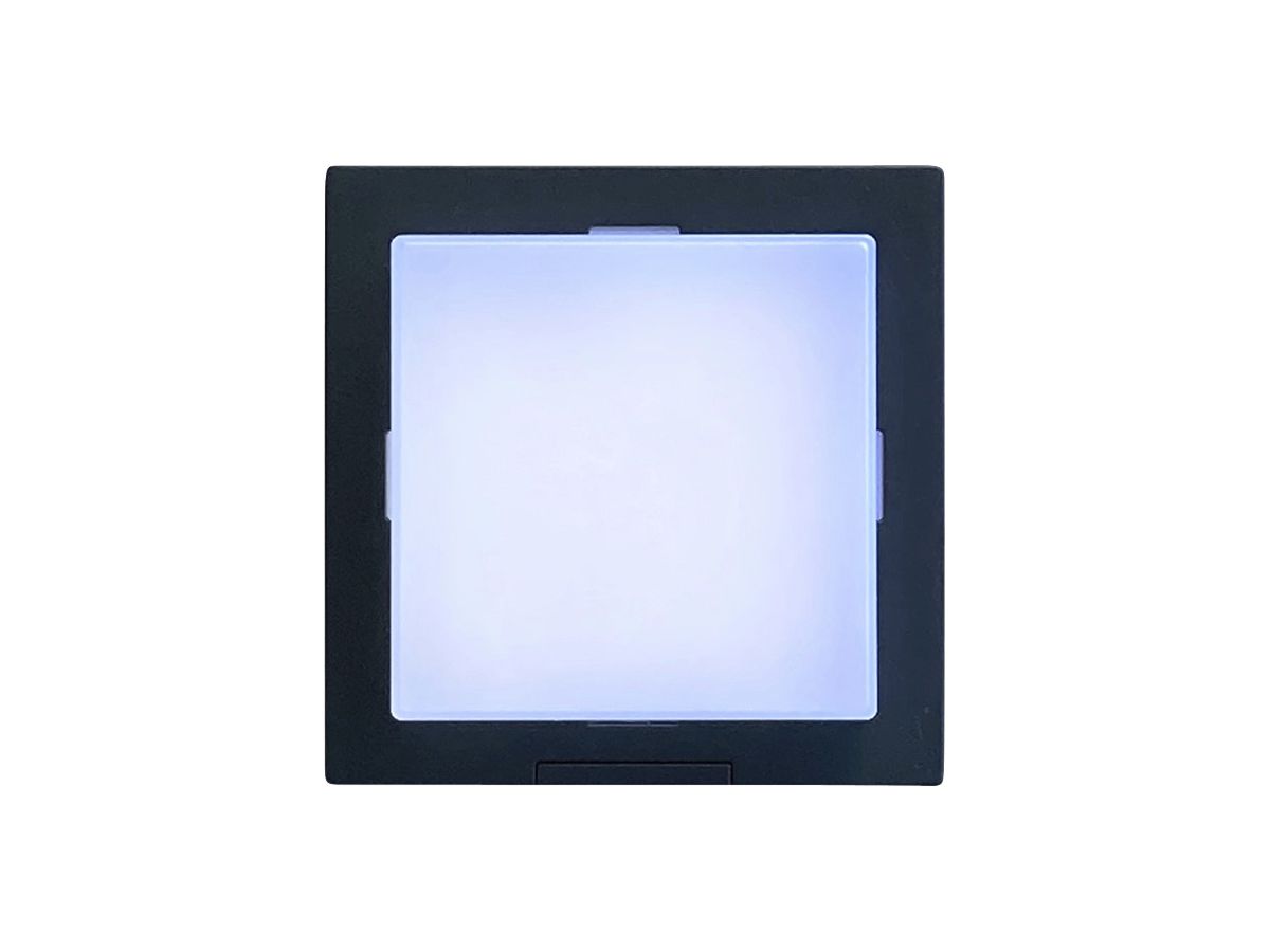 LED-Wandleuchte Z-Licht Cube 4.5W 500lm 3000K IP65 115×115mm anthrazit