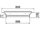 T-Abgang BET RAA 85×600mm Stahl feuerverzinkt