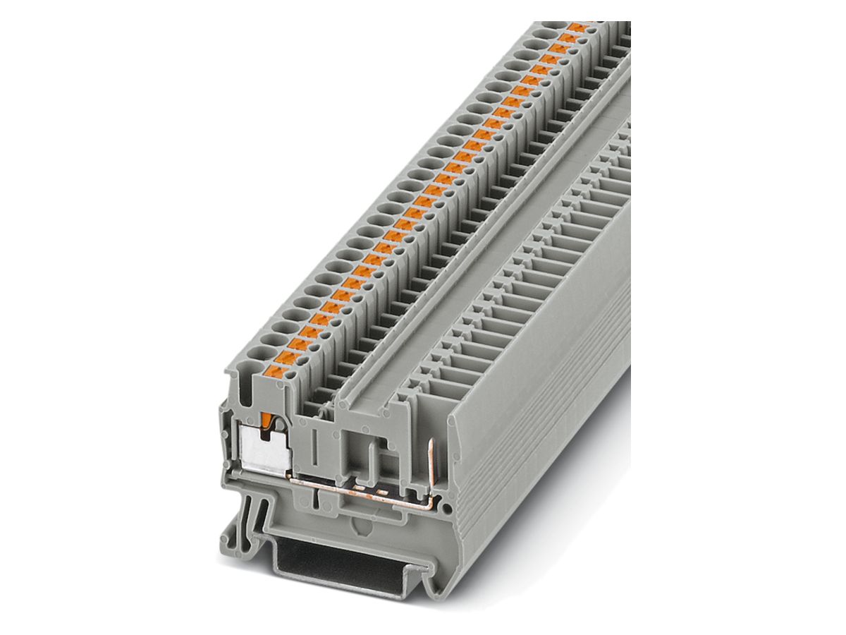 Reihenklemme 0.14…4mm² Schenkelfederanschluss grau