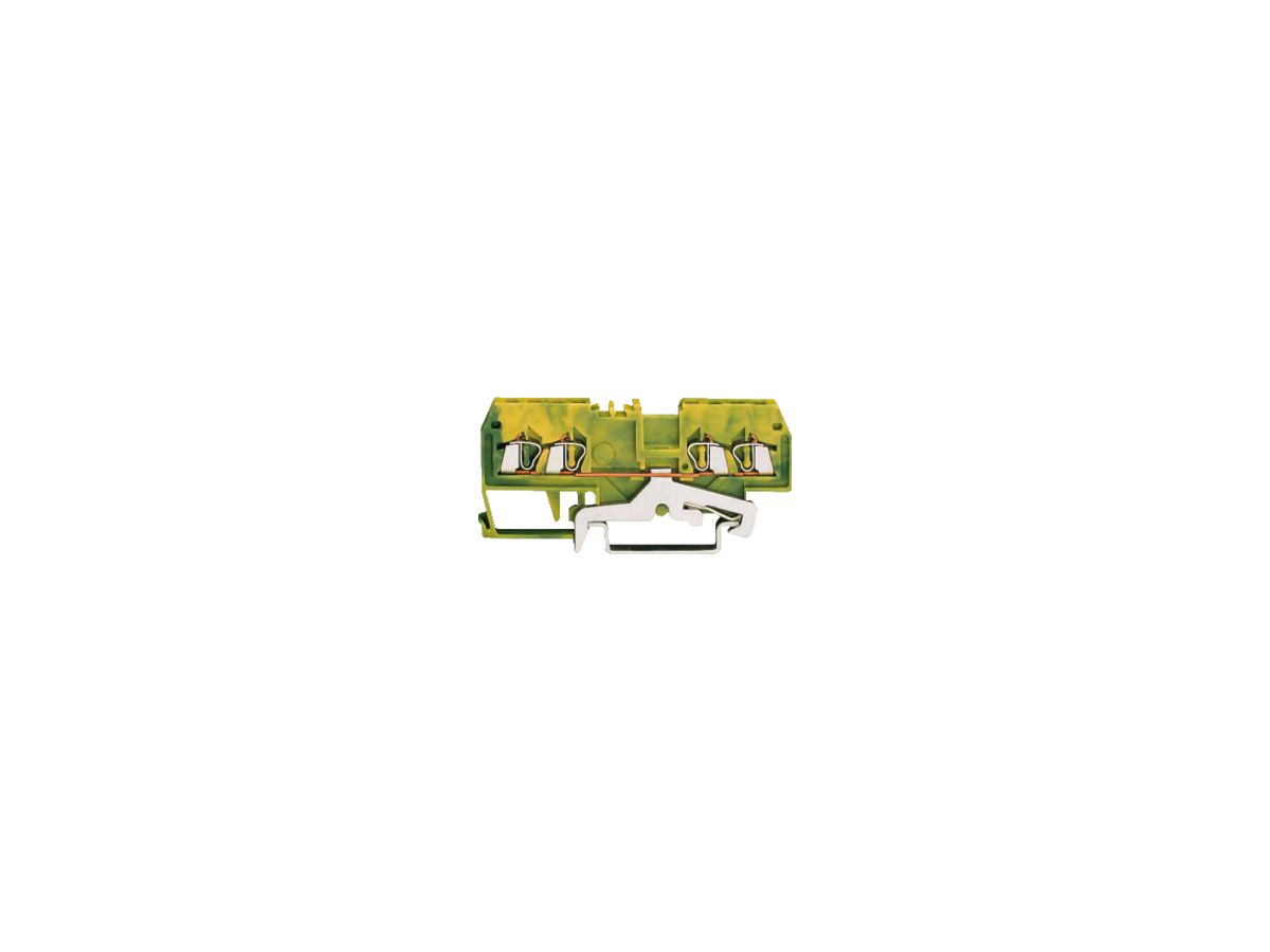 Klemme WAGO 4L 1.5mm² grün-gelb