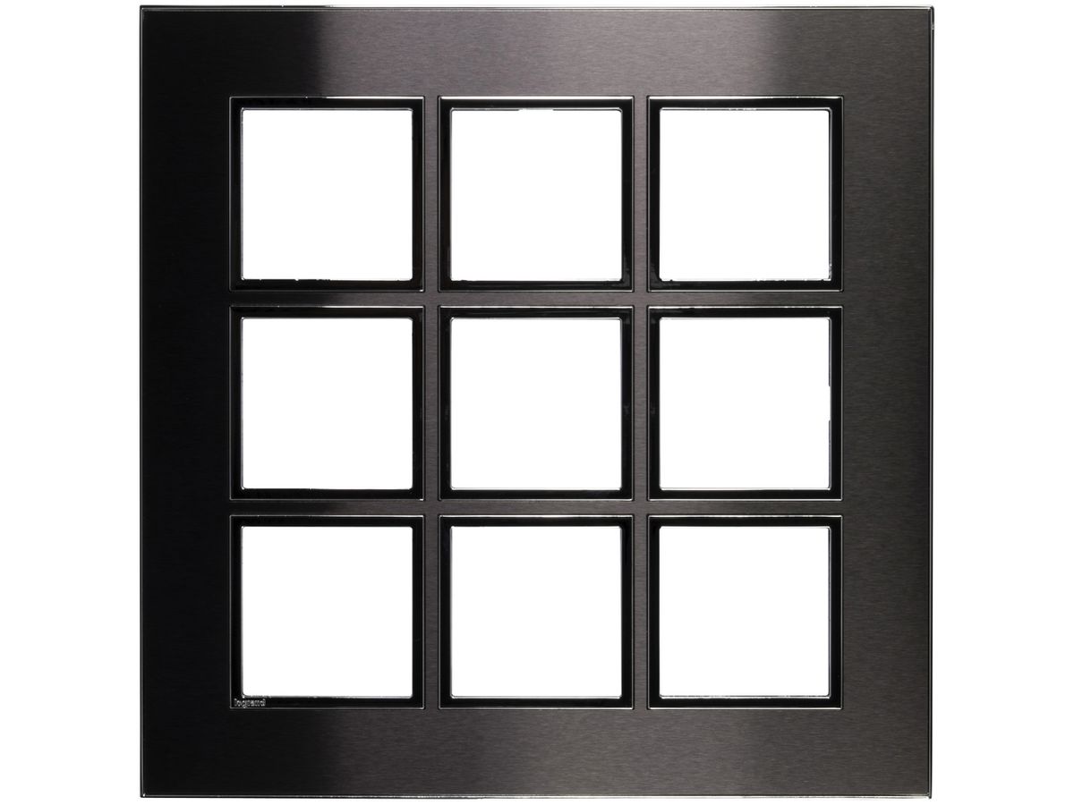 Abdeckrahmen ATO 3×3 Modul, black brushed