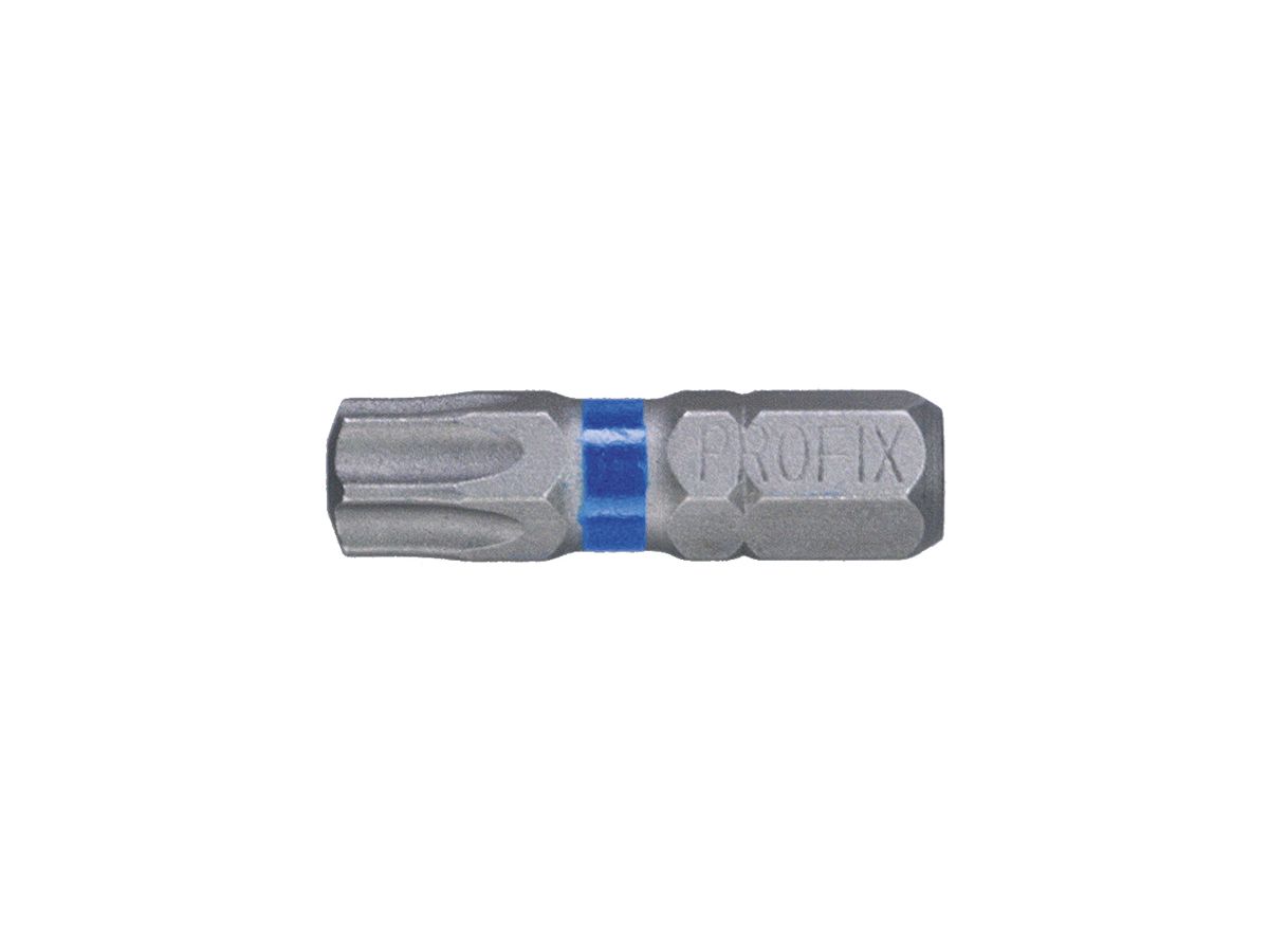 Bit Torx-Schraube PROFIX T40×25mm 1/4" Markierung blau