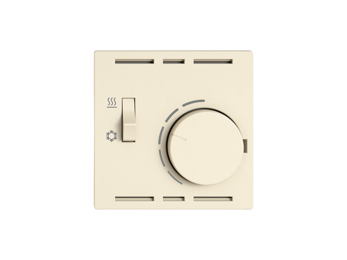 Montageset EDIZIO.liv SNAPFIX® f.Thermostat mit Schalter Heizen/Kühlen cr