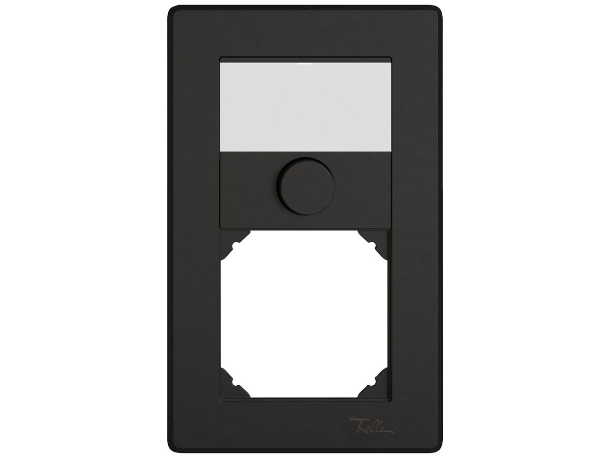 UP-Kombination EDIZIO.liv SNAPFIX® 2×1 156×96mm Schliesser 1L+leer schwarz