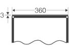 Verschlussplatte grau 360mm für Apparategehäuse Enystar