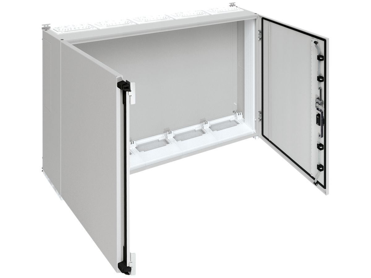 Wandschrank Hager univers mit Volltür SK I IP55 950×1300×275mm RAL 7035