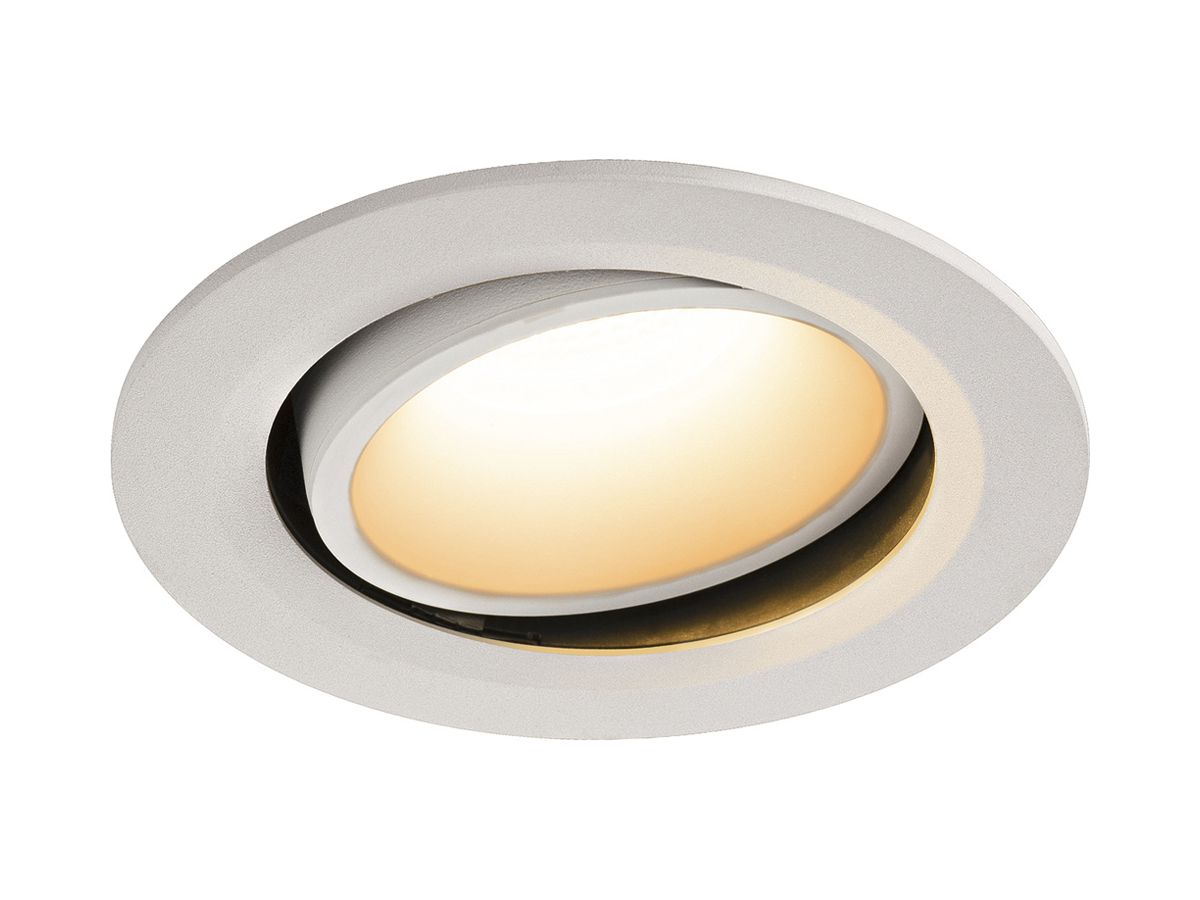 LED-Downlight SLV NUMINOS MOVE L 25.4W 2250lm 2700K 40° DIM Ø160×86mm ws/ws