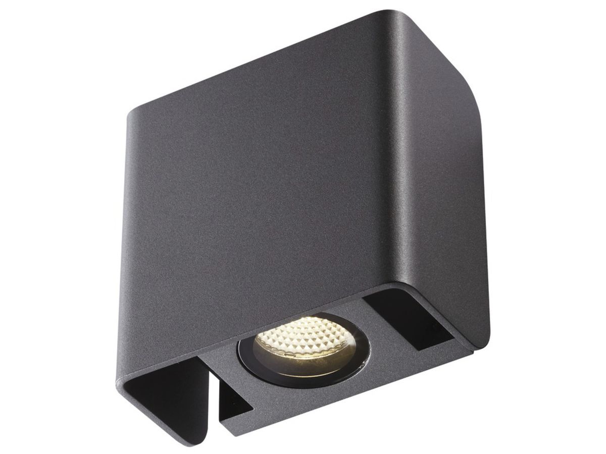 LED-Wandleuchte SLV MANA OUT 12W 650lm 3000K 60° IP65 160×160×93mm anthrazit