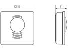 AP-Raumthermostat Theben RAMSES 718 P KNX