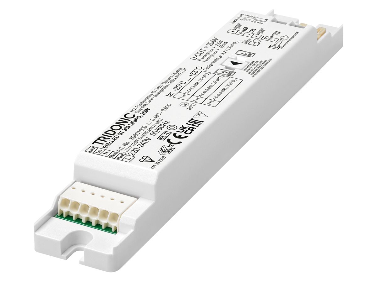 Notlichtmodul Tridonic EMcLED303 2.5W 250V 1…3h LED ST