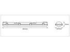 LED-Feuchtraumleuchte LDV SUBMARINE LED 15.4W 1300lm 4000K 600 grau