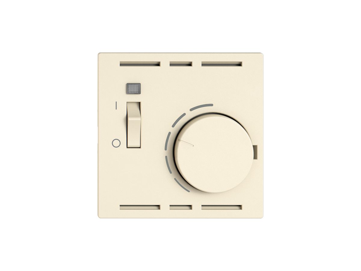 Raumthermostat EDIZIO.liv SNAPFIX® m.Schalter 230VAC 50Hz cr