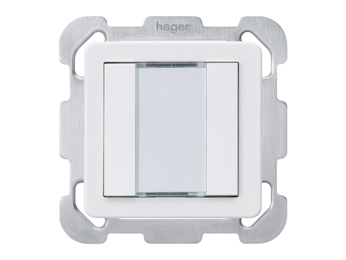 UP-Taster Hager basico B KNX 2-fach weiss