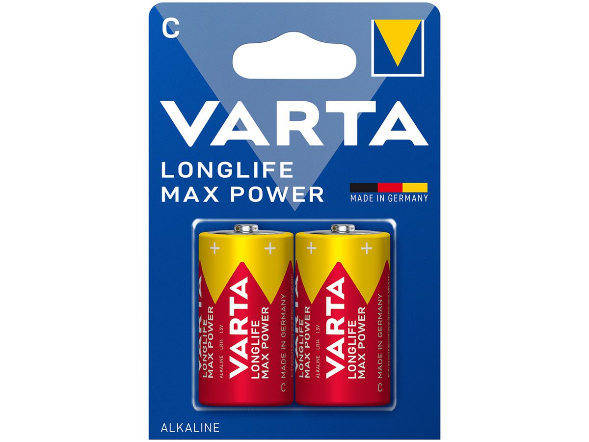 Batterie Alkali VARTA Max Power C Blister à 2 Stück