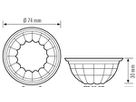 Abdeckung ESYLUX DEFENSOR MD LENS MASK 230°/280°