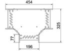 T-Stück BET RT 110×200mm Stahl feuerverzinkt