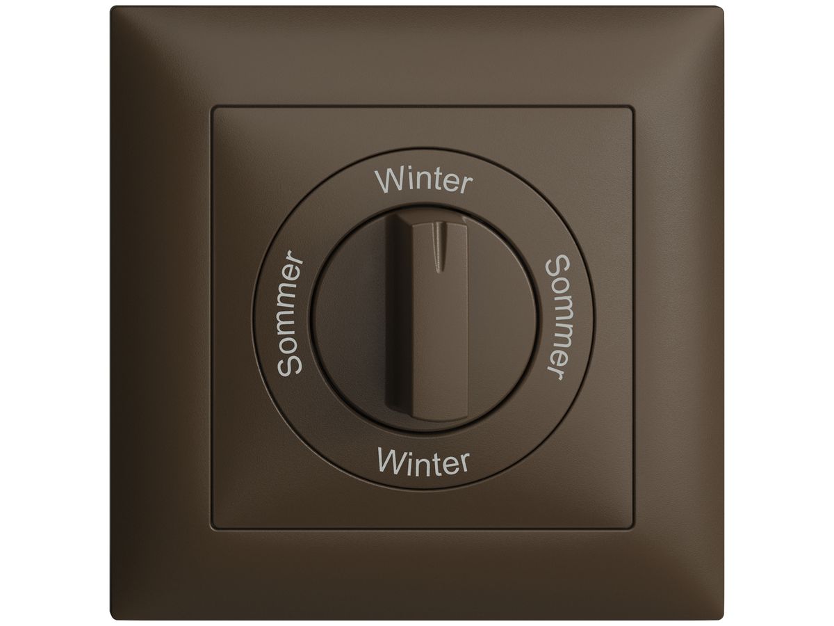 Frontset Sommer-Winter-Sommer-Winter EDIZIOdue 88×88mm coffee