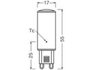 LED-Lampe LEDVANCE PIN G9 4.5W 600lm 2700K Ø17×55mm klar