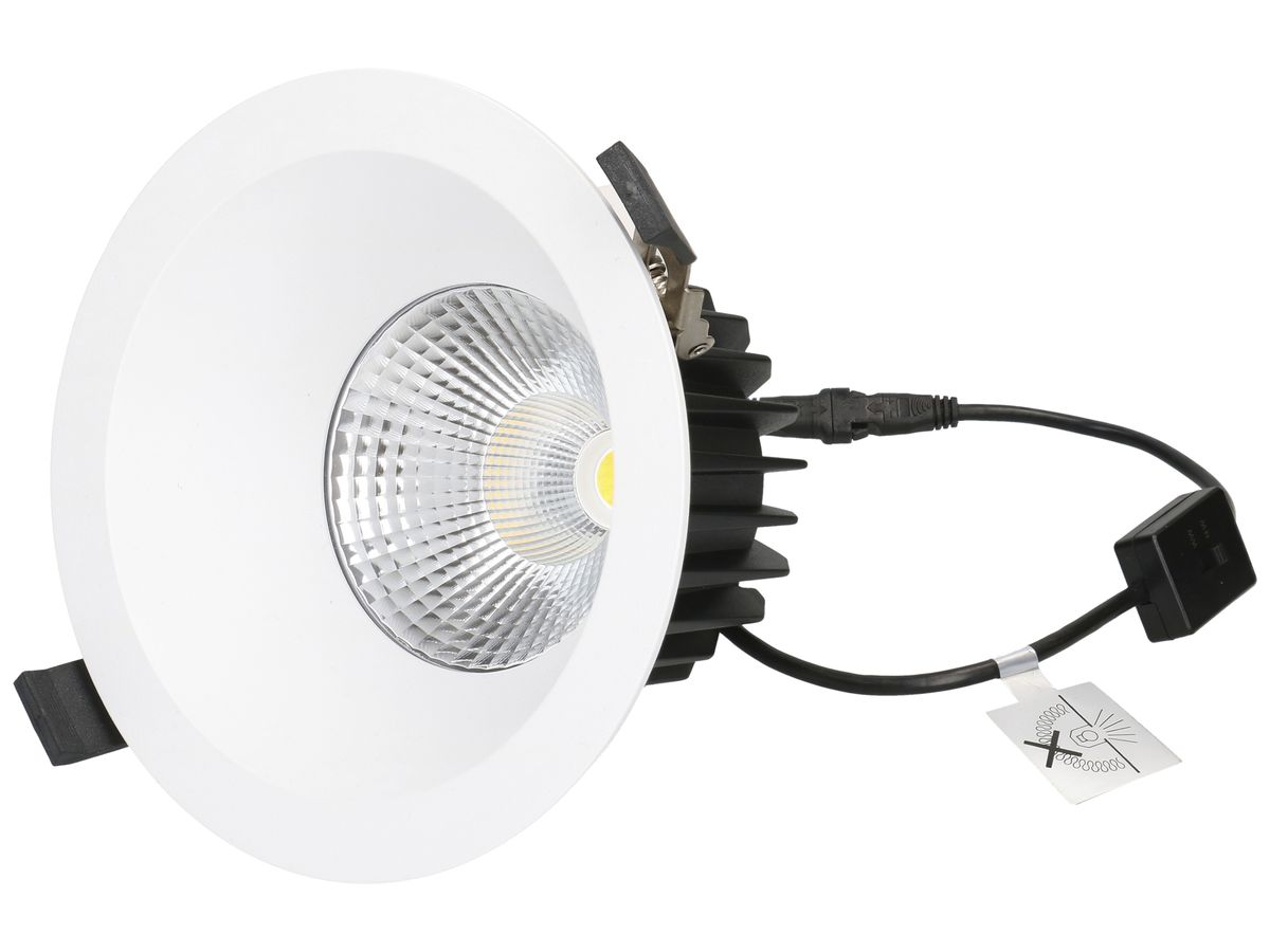 EB-LED-Spot maxLUCE ATMO 150 18W 1860lm 3000…4000K IP44 1-10V DALI Ø170mm weiss