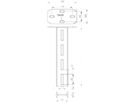 Stütze I-Profil Bettermann 80×42×1100 mm tauchfeuerverzinkt schwer