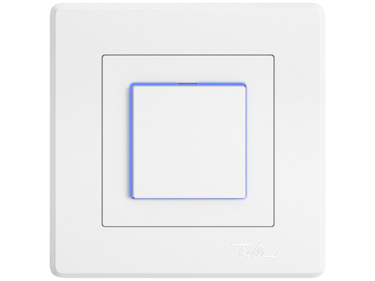 UP-Leuchtdruckschalter EDIZIO.liv SNAPFIX® 3/1L Seitenlinse KS blau ws