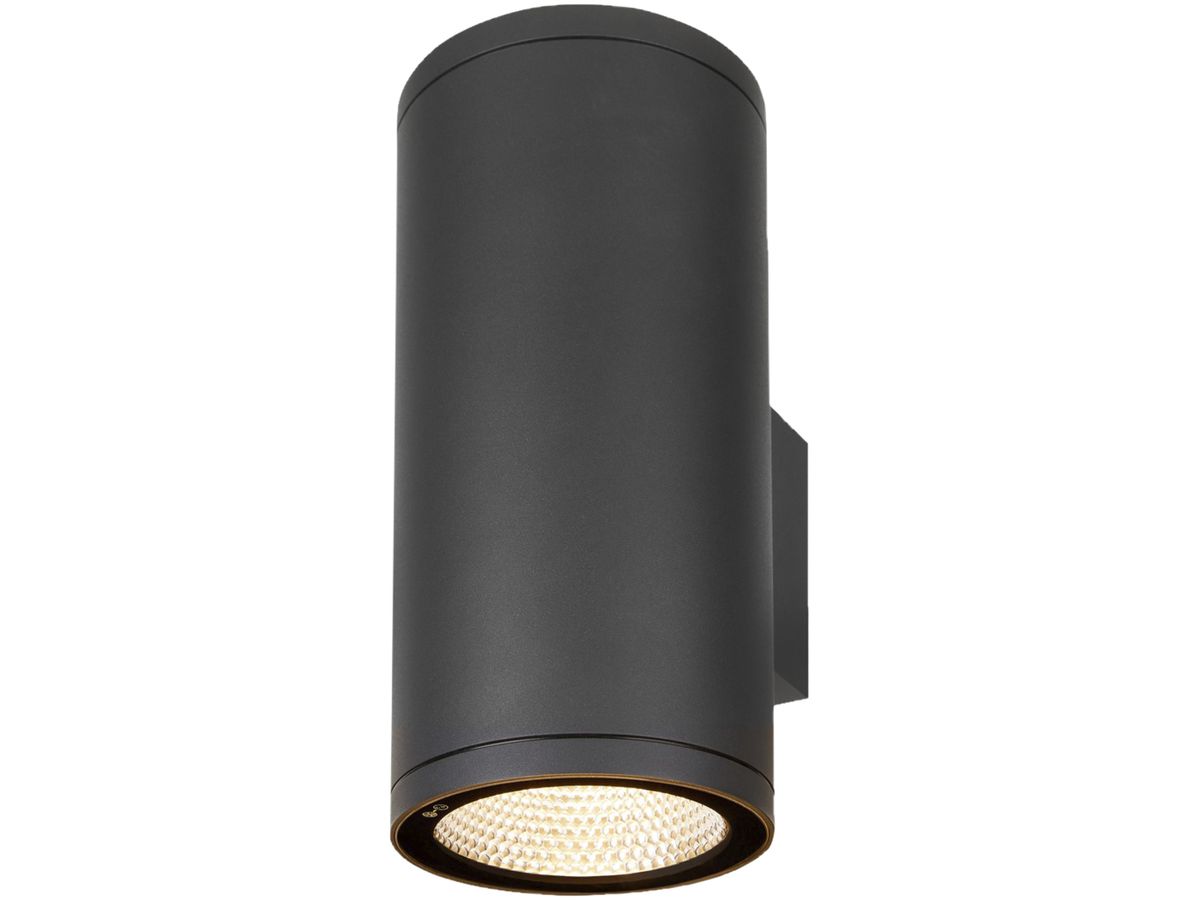 LED-Wandleuchte SLV ENOLA ROUND UP/DOWN L 53W 6000lm 3000/4000K IP65 anthrazit