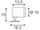 LED-Standleuchte SLV HELIA, 15W 1340lm 3000K IP55 anthrazit