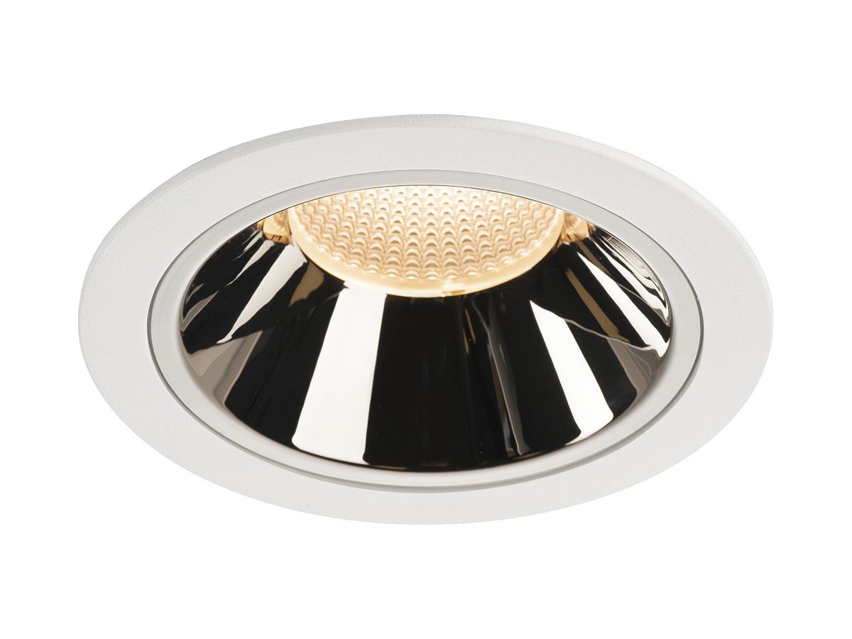 LED-Downlight SLV NUMINOS XL 37.4W 3400lm 2700K 40° DIM Ø160×108mm ws/Cr