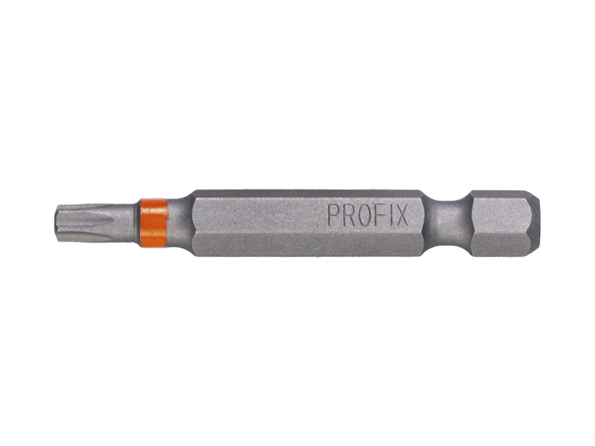Bit Torx-Schraube PROFIX T20×50mm 1/4" Markierung orange