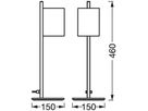 LED-Tischleuchte LEDVANCE SMART WIFI 8W 350lm 830…865 DIM braun