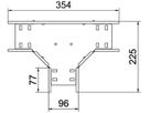 T-Stück BET RT 85×100mm Stahl feuerverzinkt