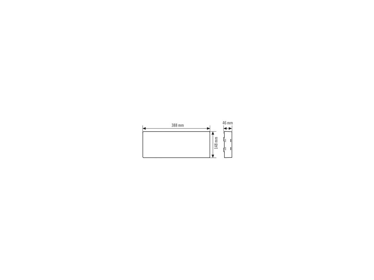 Notleuchte ESYLUX SLX 24 LEDi Flat 24…230V, weiss