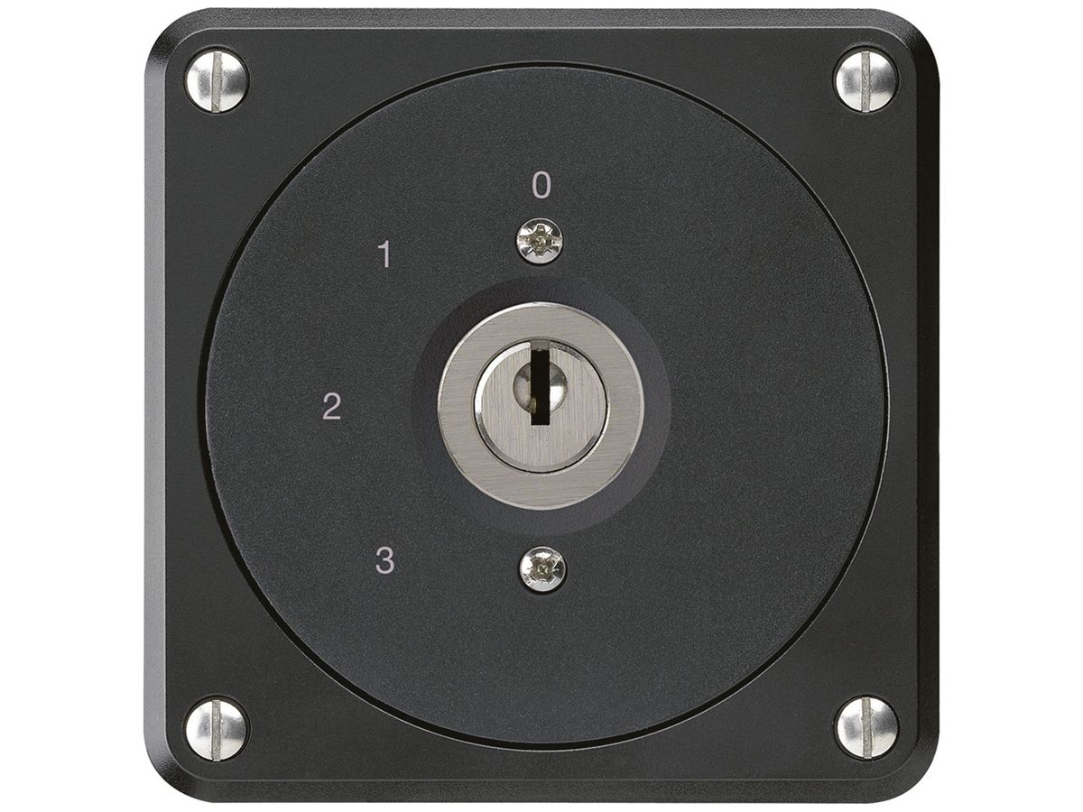 UP-Schlüsselschalter robusto ohne Klappdeckel 5/1P schwarz für Kombination