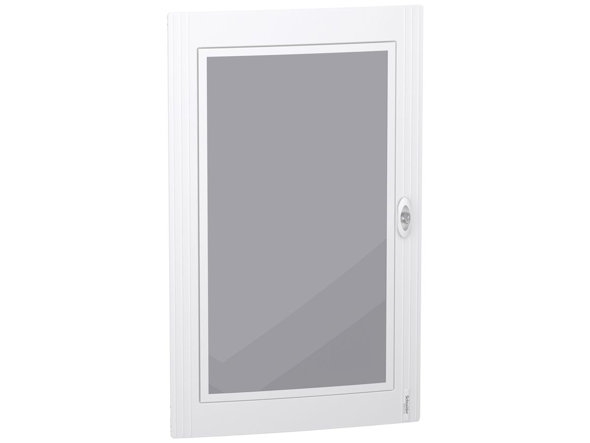 Tür SE PrismaSeT XS für 5×24TE Sichtfenster aus Glas Rahmen weiss 550×900×20mm