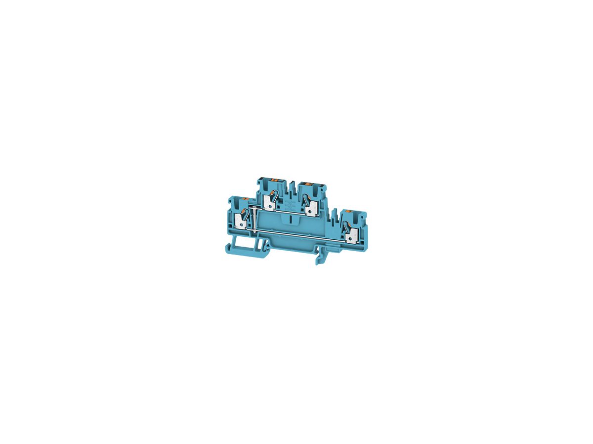 Mehrstock-Reihenklemme Weidmüller A2C PUSH IN 2.5mm² 2 Etagen blau