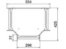 T-Stück BET RT 60×300mm Stahl feuerverzinkt