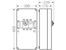 Lastschaltergehäuse Hensel Mi, 250A, 3-polig+PE+N