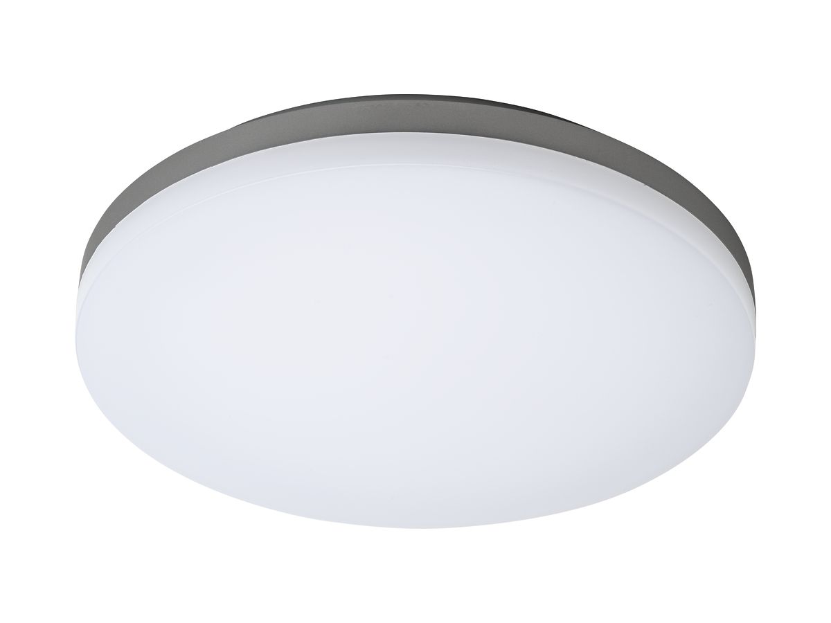 LED-Decken-/Wandleuchte SLICE CIRCLE 10/18/24W 830/840 1800/2800lm IP54 silber